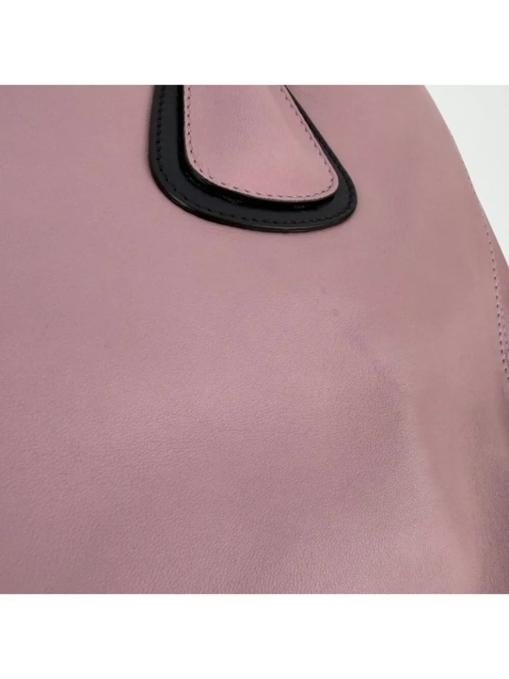 ★SOLD★ Chanel CC Logo Tote Pink Leather Vintage - Picture 12 of 15
